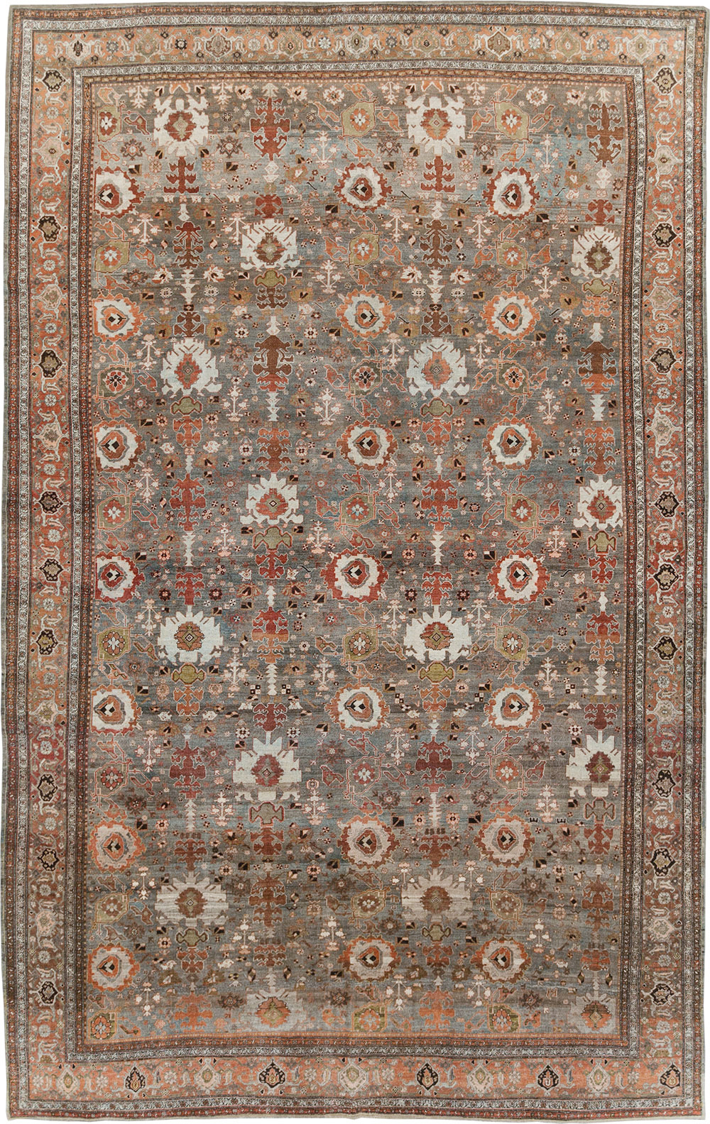 Antique Persian Bidjar Large Room Size Carpet, No.29052 - Galerie Shabab