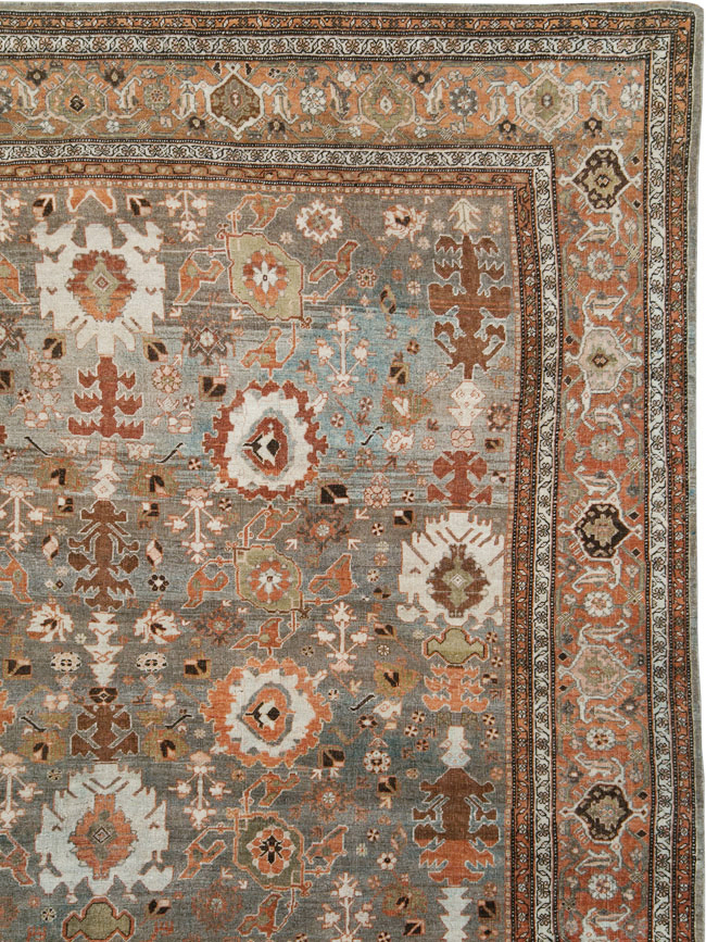Antique Persian Bidjar Large Room Size Carpet, No.29052 - Galerie Shabab