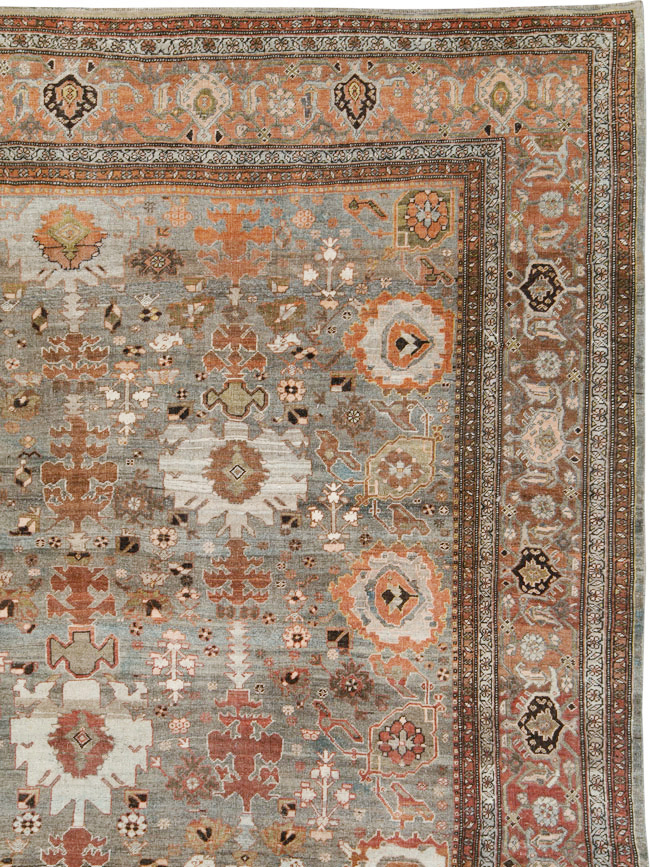 Antique Persian Bidjar Large Room Size Carpet, No.29052 - Galerie Shabab