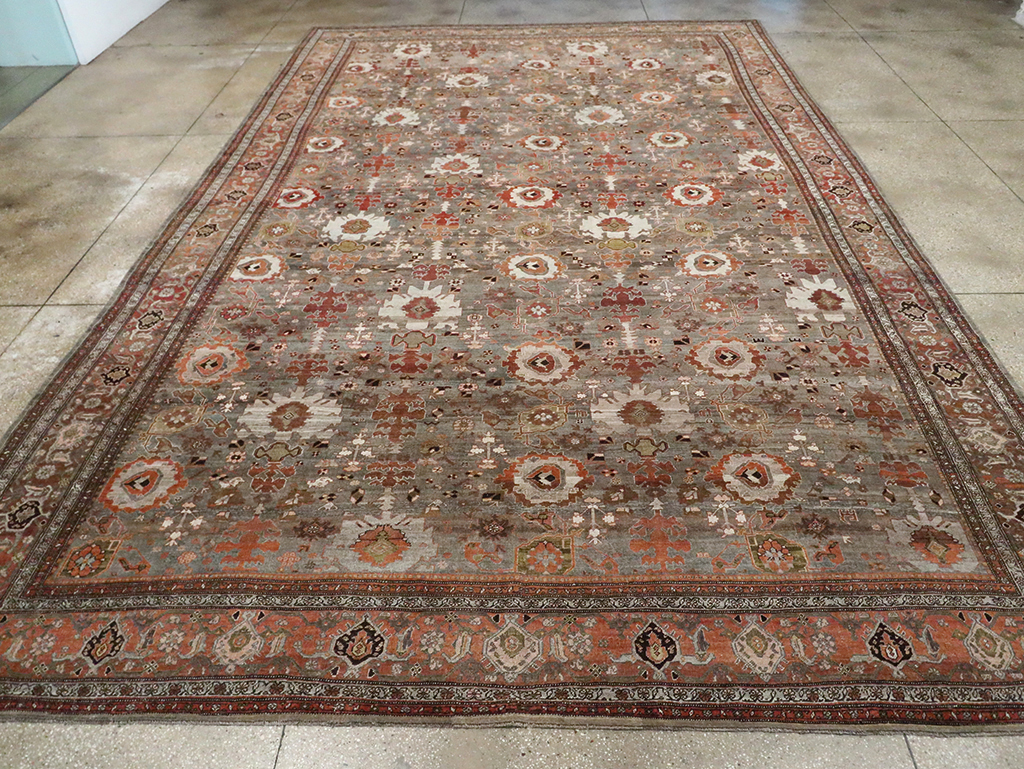 Antique Persian Bidjar Large Room Size Carpet, No.29052 - Galerie Shabab