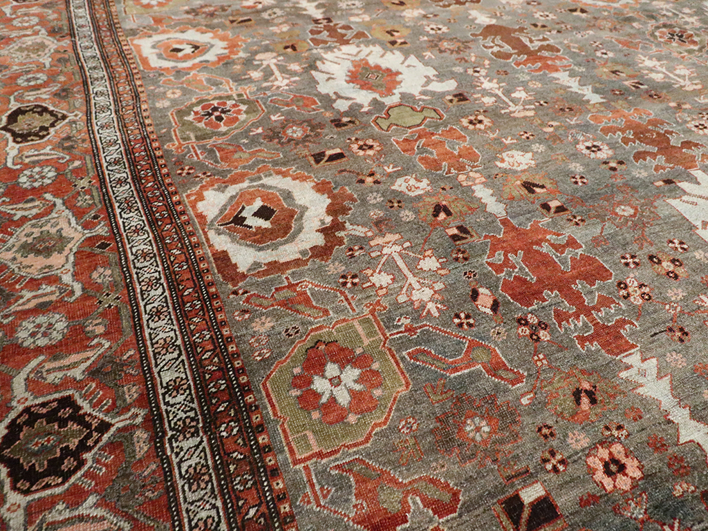 Antique Persian Bidjar Large Room Size Carpet, No.29052 - Galerie Shabab