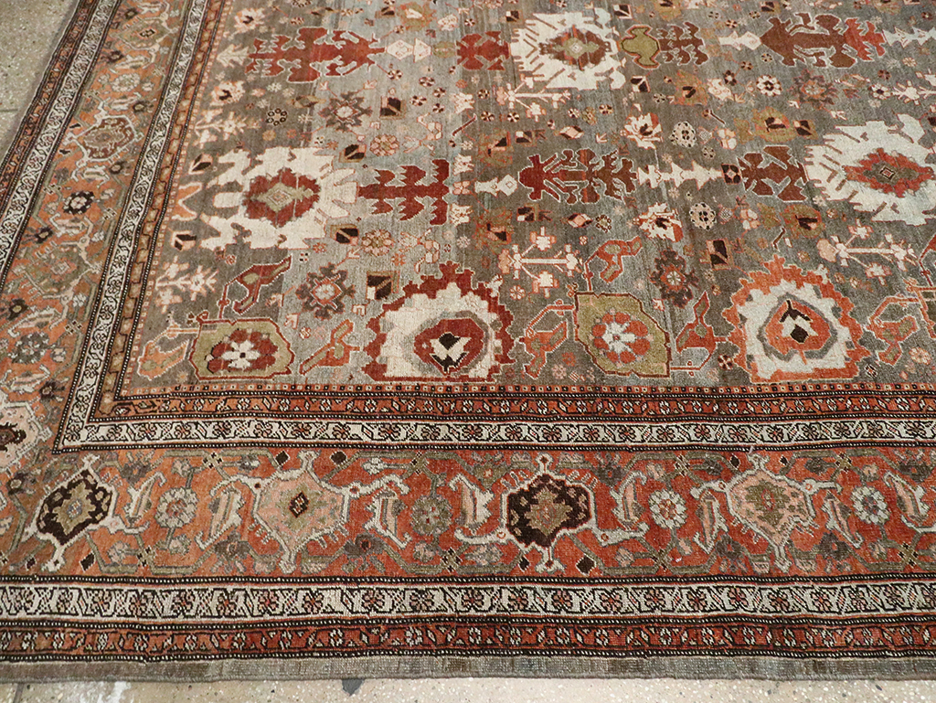 Antique Persian Bidjar Large Room Size Carpet, No.29052 - Galerie Shabab