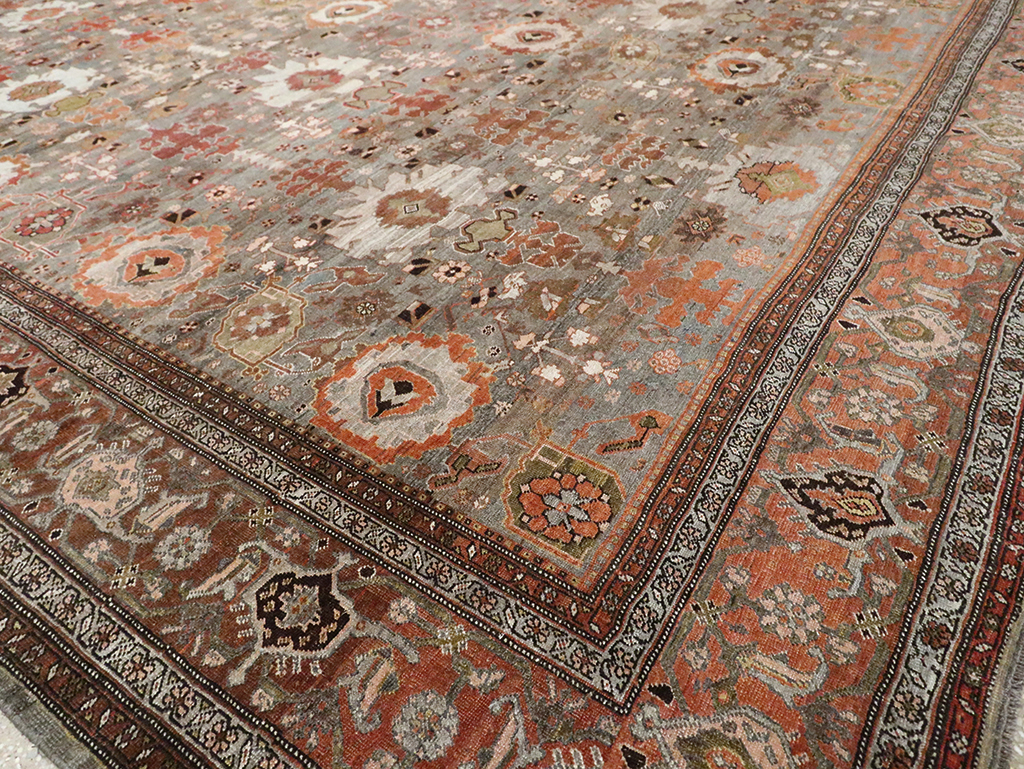 Antique Persian Bidjar Large Room Size Carpet, No.29052 - Galerie Shabab