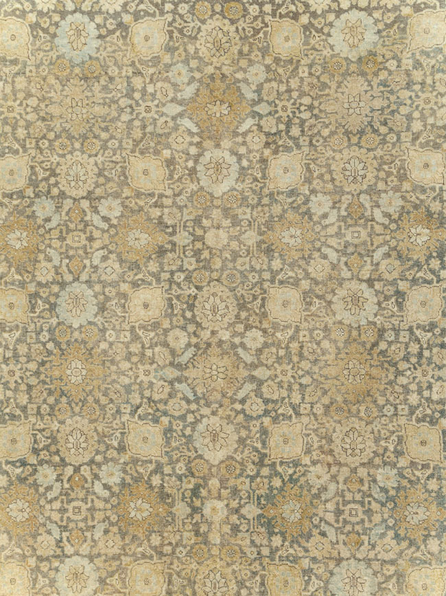 Antique Persian Tabriz Room Size Carpet, No.29053 - Galerie Shabab