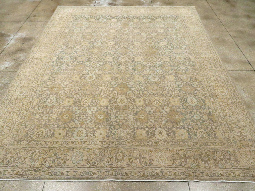 Antique Persian Tabriz Room Size Carpet, No.29053 - Galerie Shabab