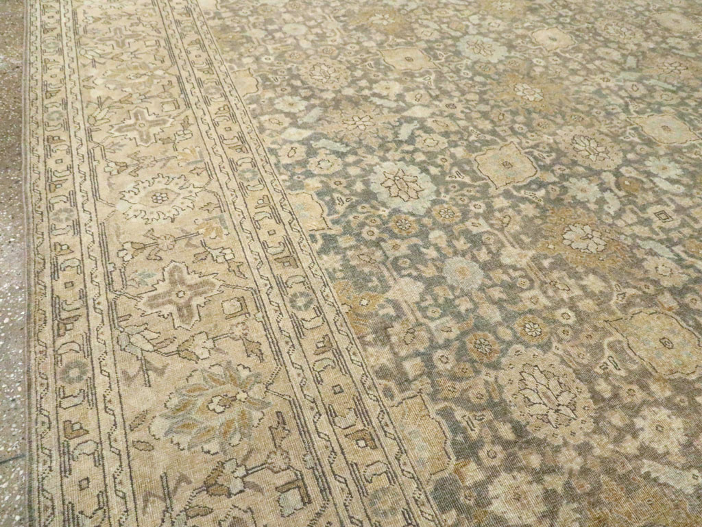 Antique Persian Tabriz Room Size Carpet, No.29053 - Galerie Shabab