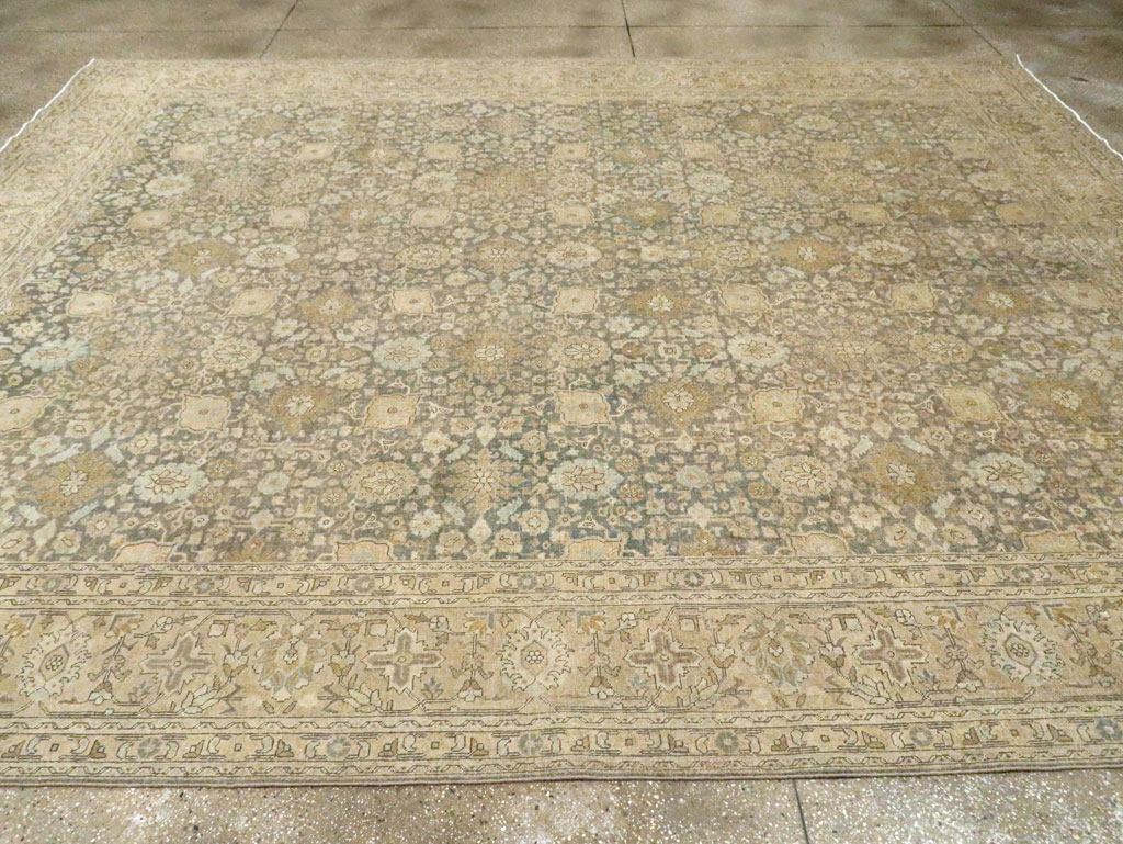 Antique Persian Tabriz Room Size Carpet, No.29053 - Galerie Shabab