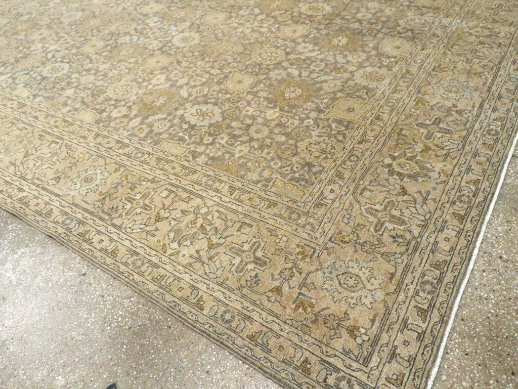 Antique Persian Tabriz Room Size Carpet, No.29053 - Galerie Shabab