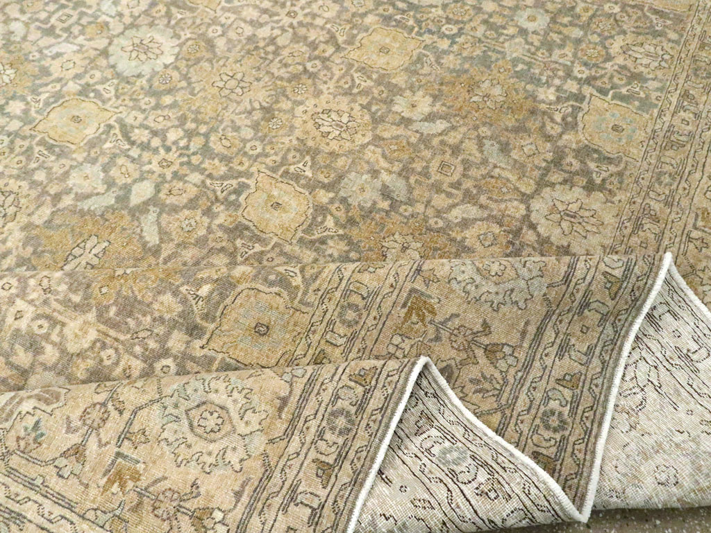 Antique Persian Tabriz Room Size Carpet, No.29053 - Galerie Shabab