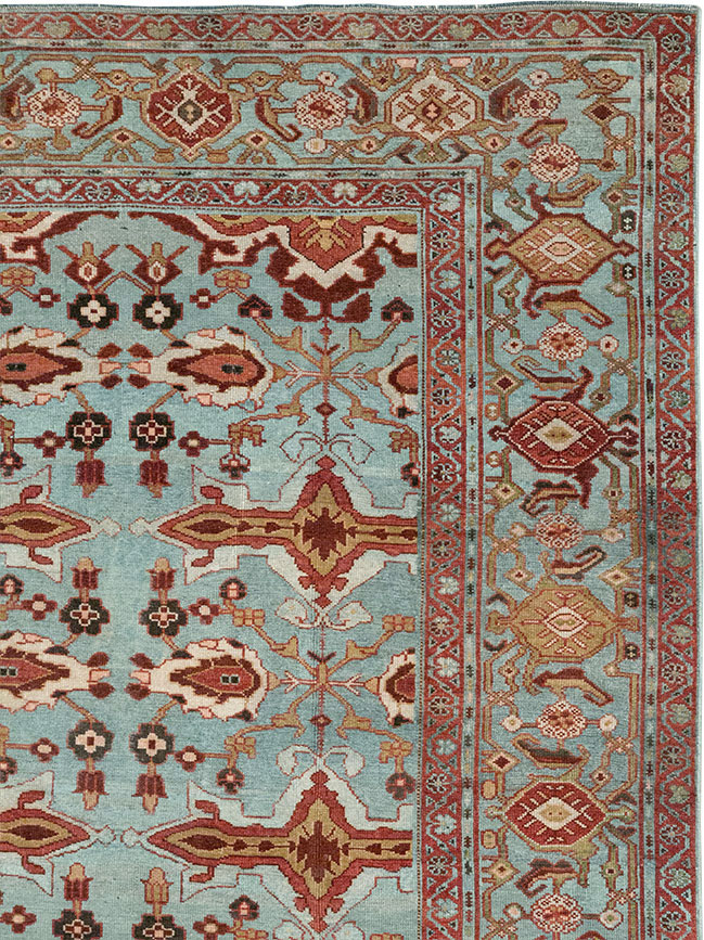 Antique Persian Kurdish Room Size Carpet, No.29056 - Galerie Shabab