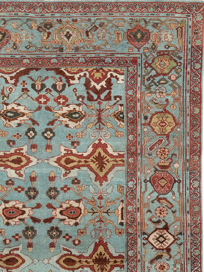 Antique Persian Kurdish Room Size Carpet, No.29056 - Galerie Shabab