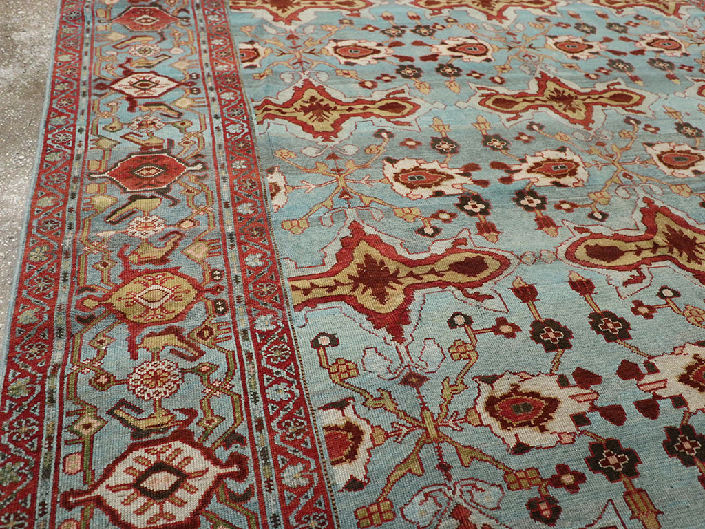 Antique Persian Kurdish Room Size Carpet, No.29056 - Galerie Shabab