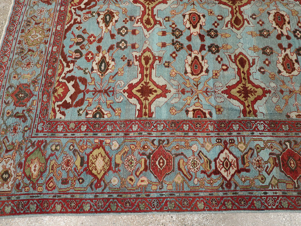 Antique Persian Kurdish Room Size Carpet, No.29056 - Galerie Shabab