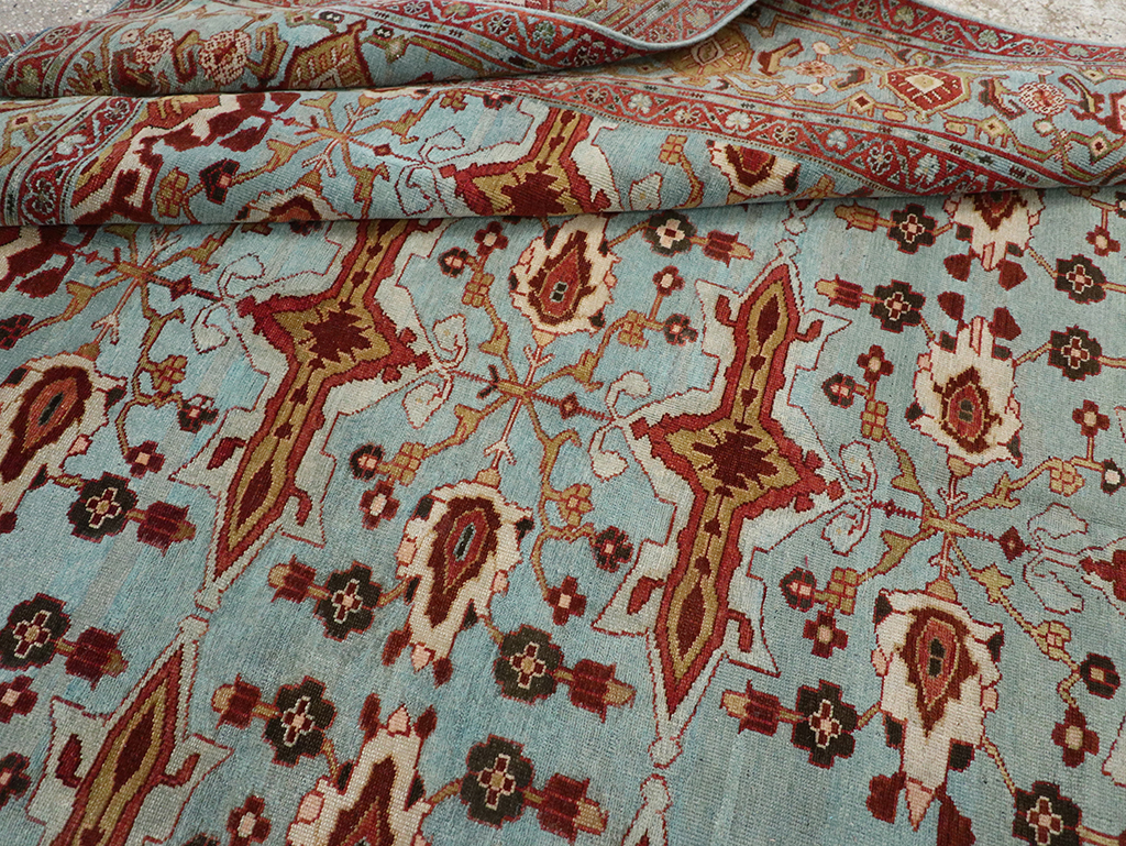 Antique Persian Kurdish Room Size Carpet, No.29056 - Galerie Shabab