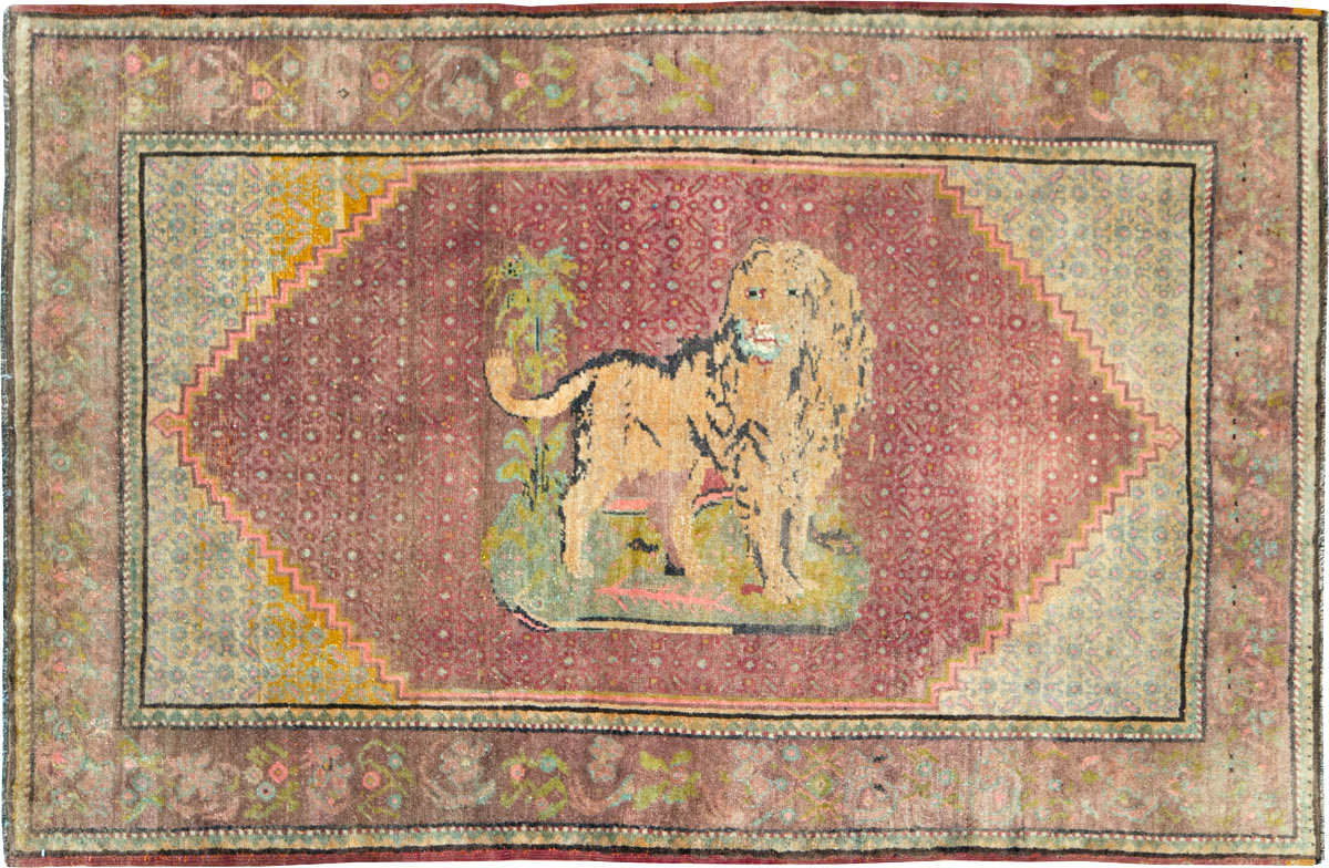 Vintage Pictorial Anatolian Rug, No.29066 - Galerie Shabab