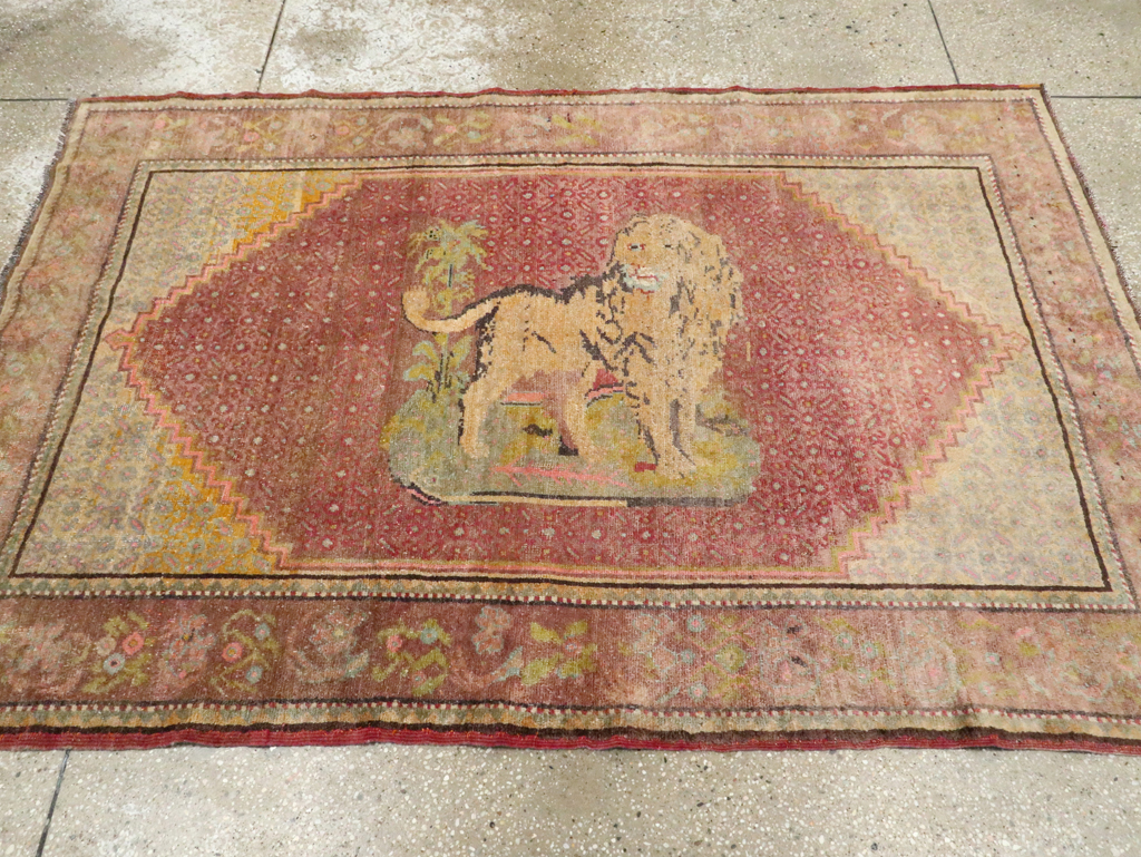 Vintage Pictorial Anatolian Rug, No.29066 - Galerie Shabab