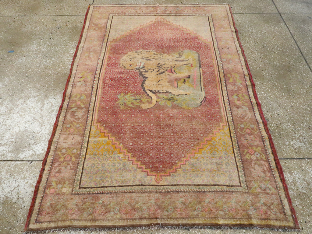 Vintage Pictorial Anatolian Rug, No.29066 - Galerie Shabab