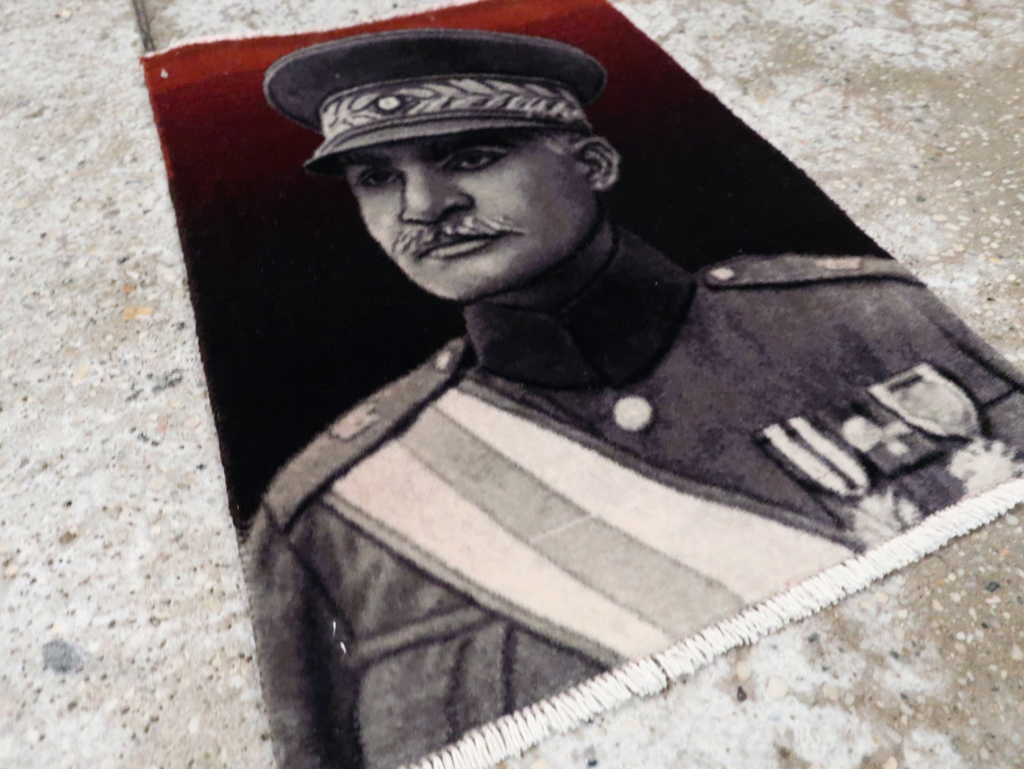 Vintage Persian Tabriz Pictorial Rug, No.29069 - Galerie Shabab