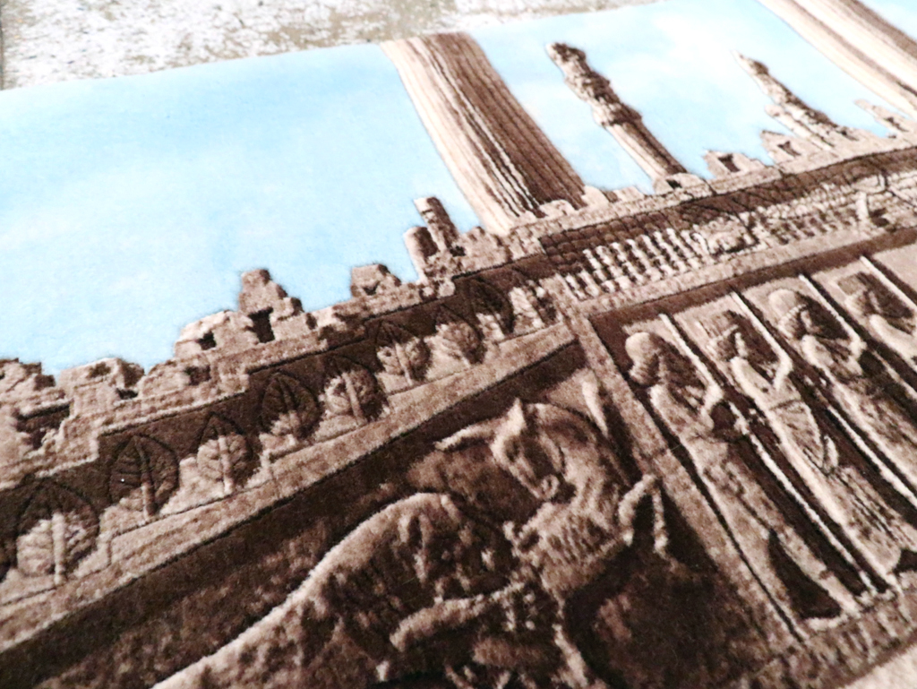 Vintage Persian Tabriz Pictorial Rug, No.29070 - Galerie Shabab