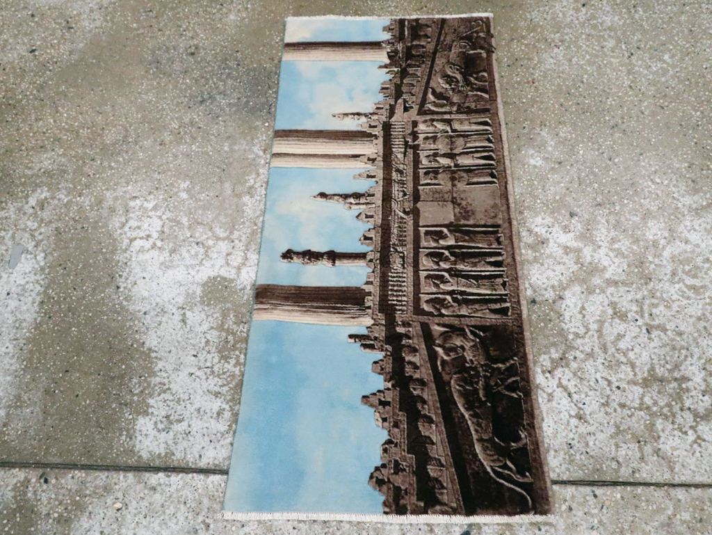 Vintage Persian Tabriz Pictorial Rug, No.29070 - Galerie Shabab