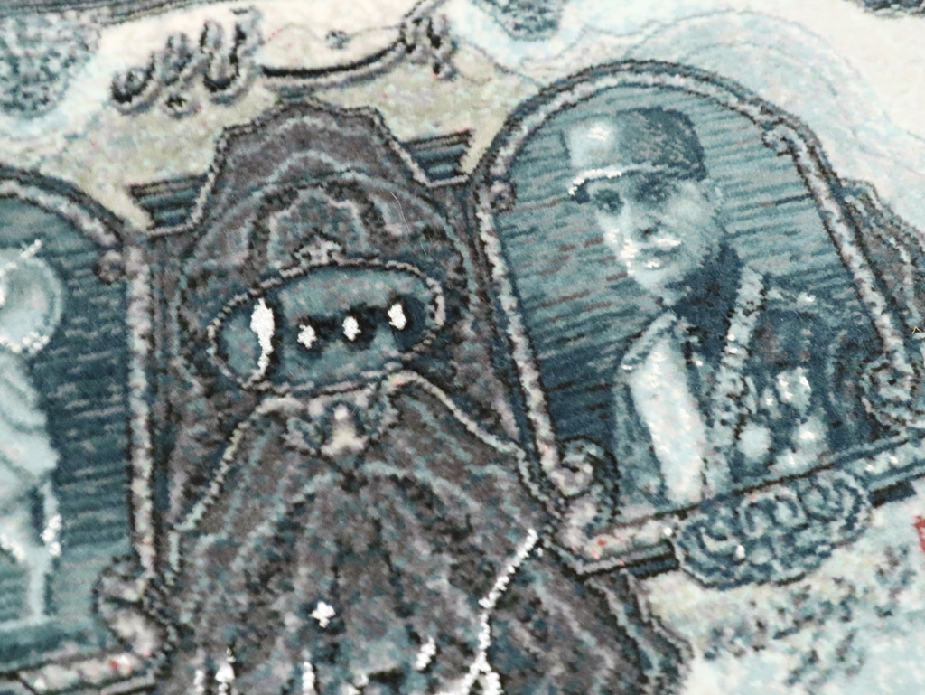 Modern Persian Tabriz Pictorial Rug, No.29078 - Galerie Shabab