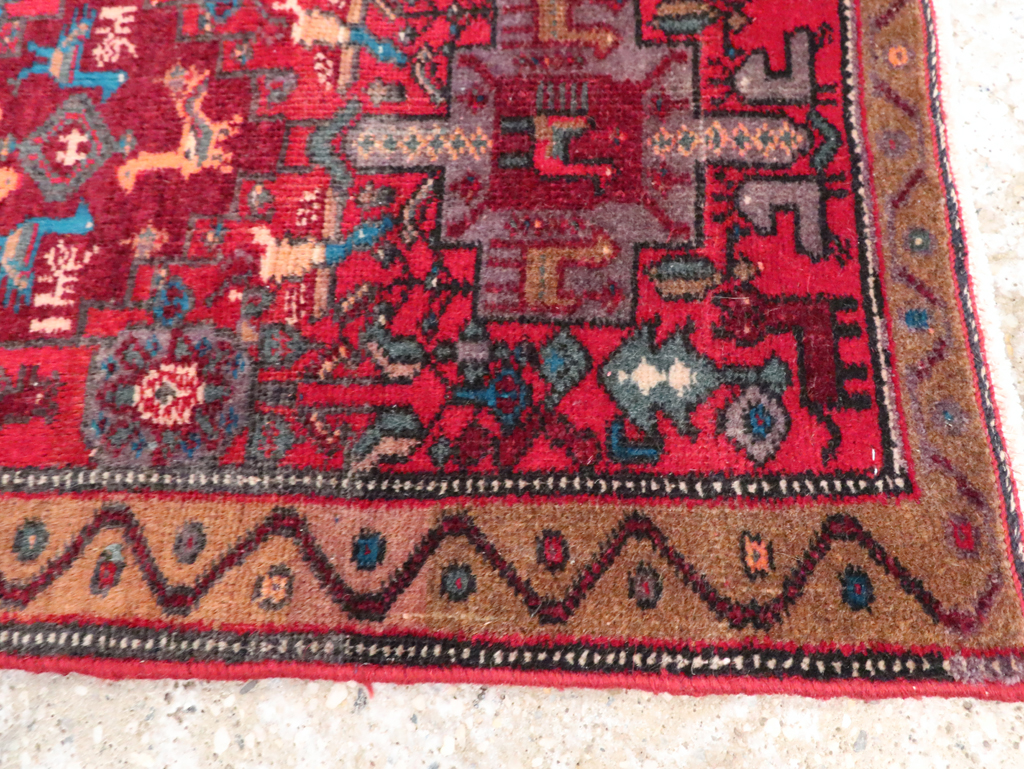 Vintage Persian Kurdish Pictorial Rug, No.29080 - Galerie Shabab