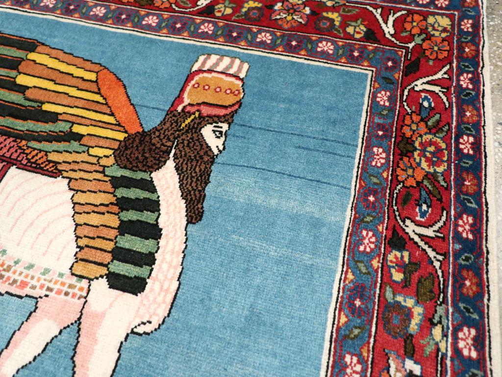 Vintage Pictorial Bakhtiari Rug, No.29084 - Galerie Shabab