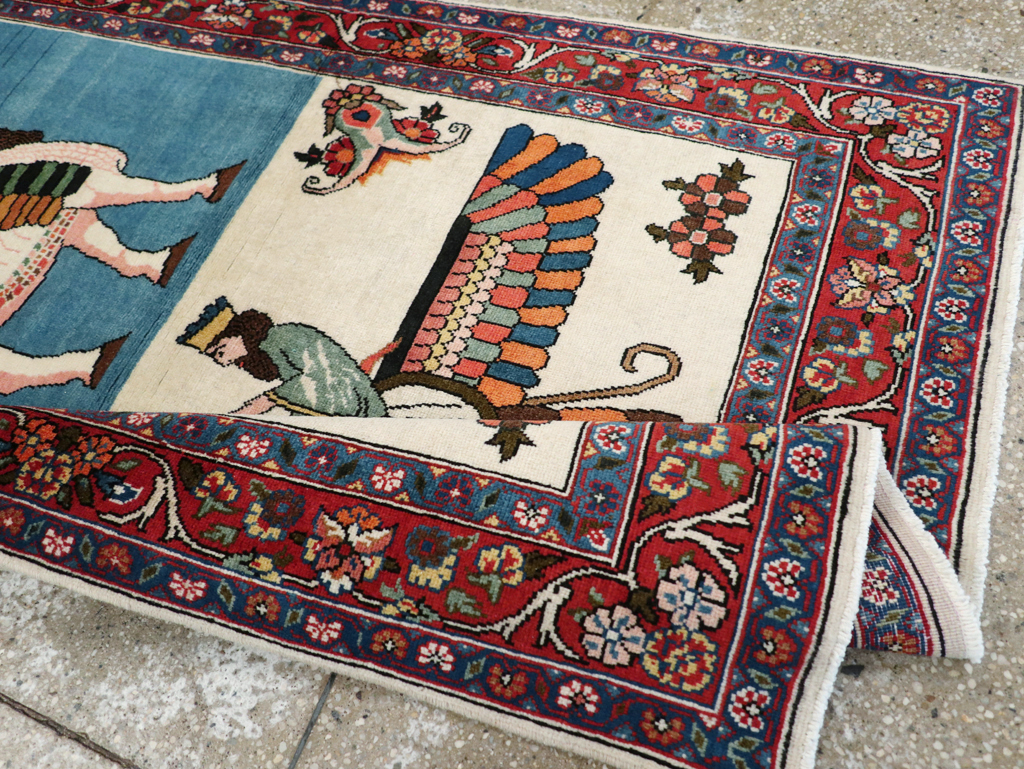 Vintage Pictorial Bakhtiari Rug, No.29084 - Galerie Shabab