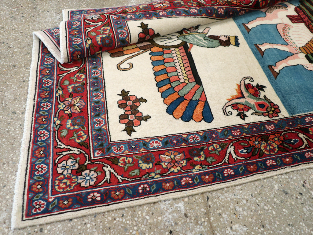 Vintage Pictorial Bakhtiari Rug, No.29084 - Galerie Shabab