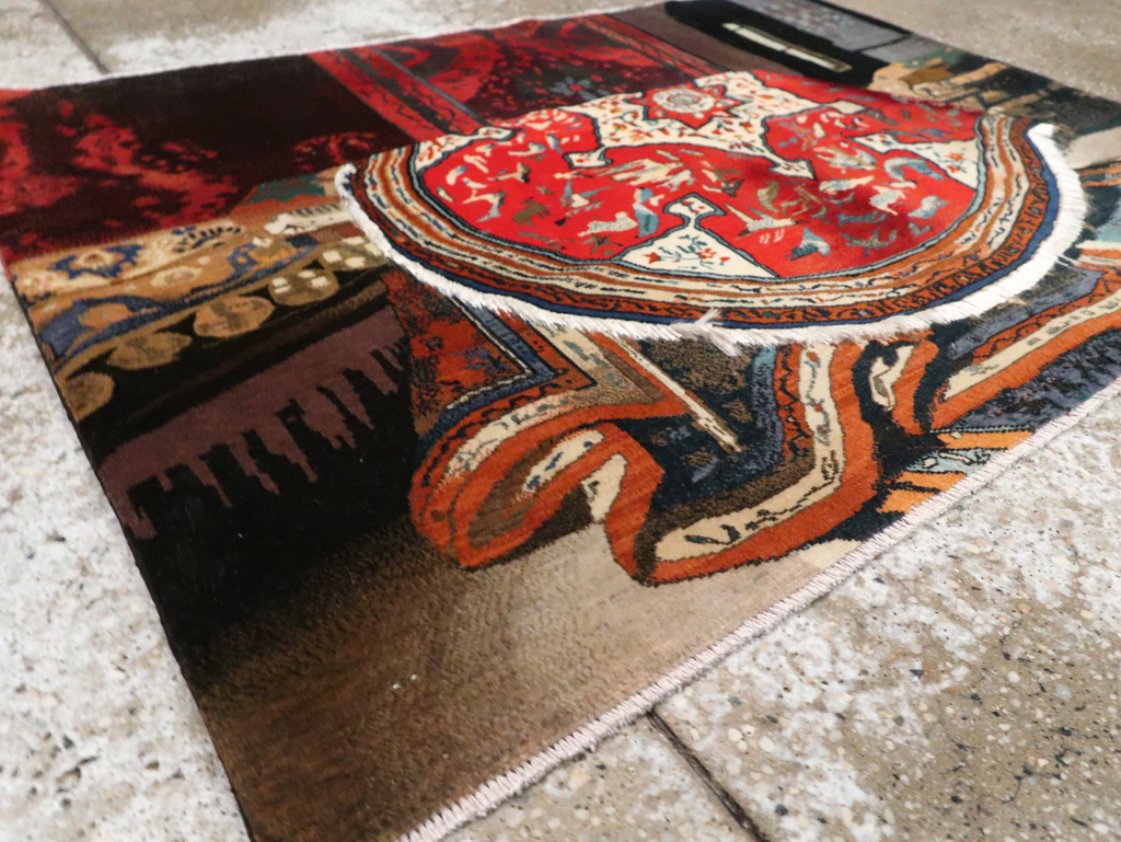 Vintage Persian Tabriz Pictorial Rug, No.29090 - Galerie Shabab