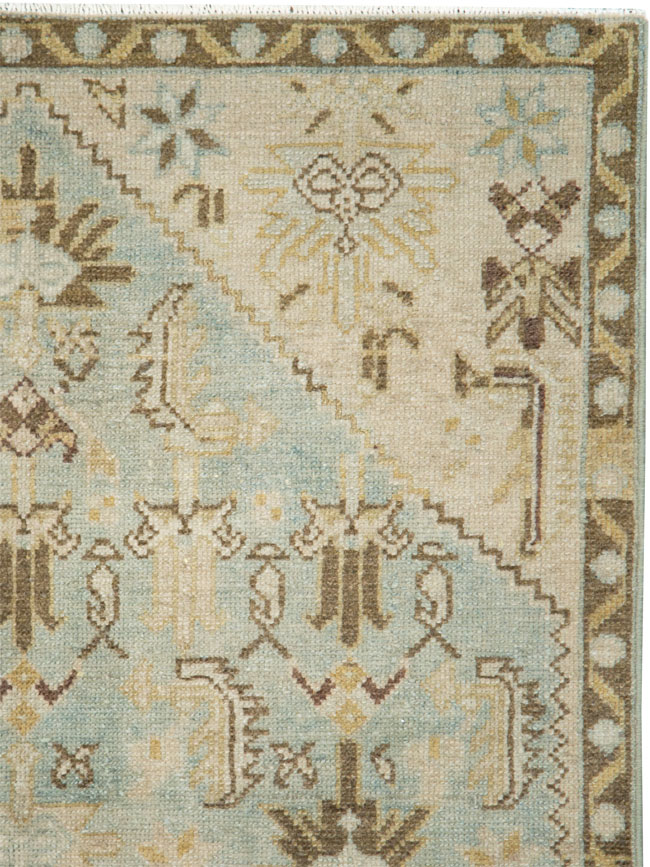 Vintage Persian Malayer Throw Rug, No.29092 - Galerie Shabab
