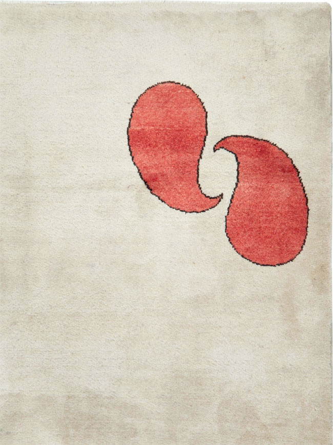 Vintage Persian Mashad Deco Style Rug (Pair: 2 of 2), No.29095 - Galerie Shabab