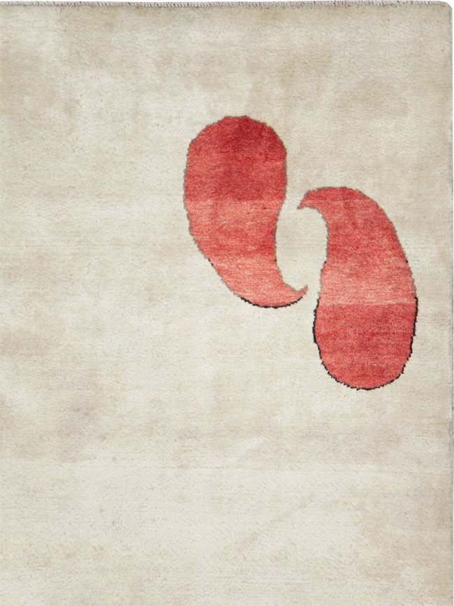 Vintage Persian Mashad Deco Style Rug (Pair: 2 of 2), No.29095 - Galerie Shabab