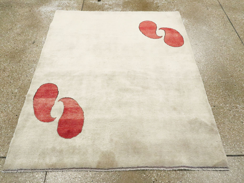 Vintage Persian Mashad Deco Style Rug (Pair: 2 of 2), No.29095 - Galerie Shabab