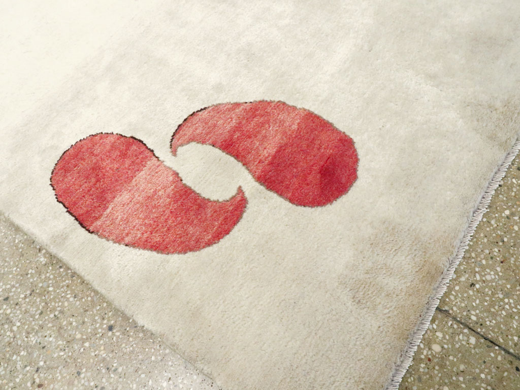 Vintage Persian Mashad Deco Style Rug (Pair: 2 of 2), No.29095 - Galerie Shabab