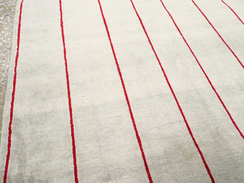 Vintage Persian Art Deco Mashad Throw Rug (Pair: 2 of 2), No.29098 - Galerie Shabab