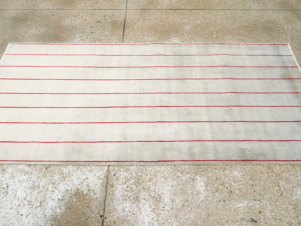 Vintage Persian Art Deco Mashad Throw Rug (Pair: 2 of 2), No.29098 - Galerie Shabab