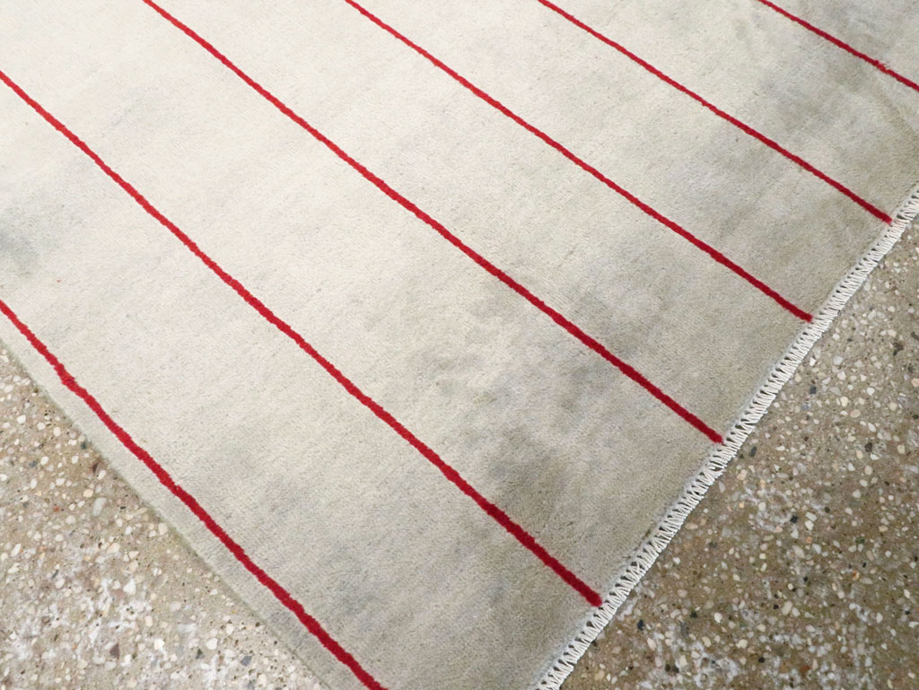 Vintage Persian Art Deco Mashad Throw Rug (Pair: 2 of 2), No.29098 - Galerie Shabab