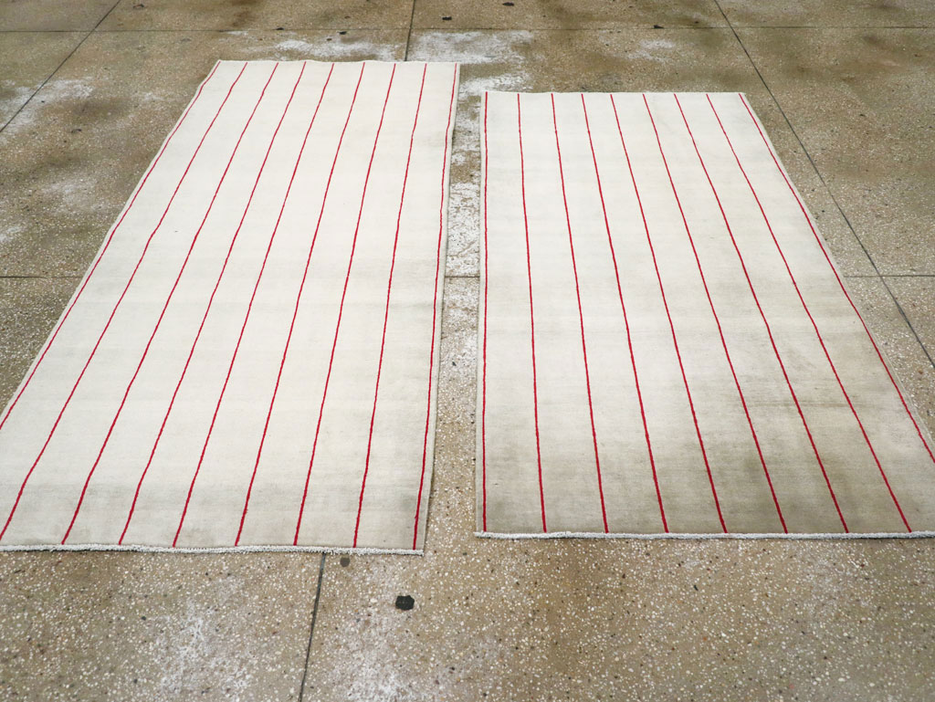 Vintage Persian Art Deco Mashad Throw Rug (Pair: 2 of 2), No.29098 - Galerie Shabab