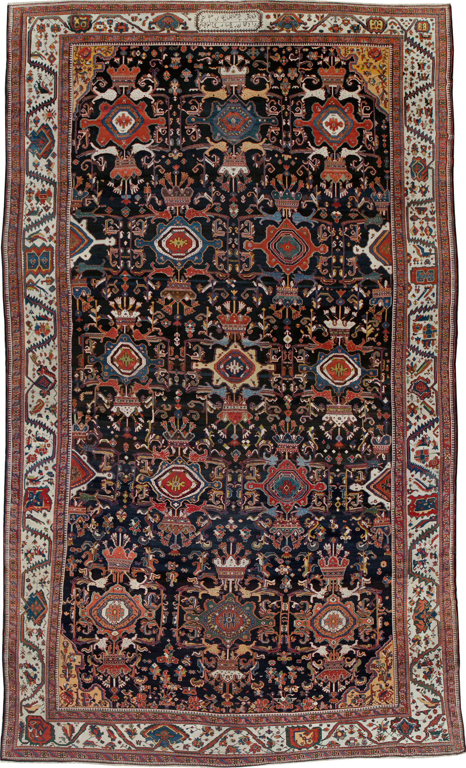Antique Persian Bakhtiari Long Oversize Carpet, No.29101 - Galerie Shabab