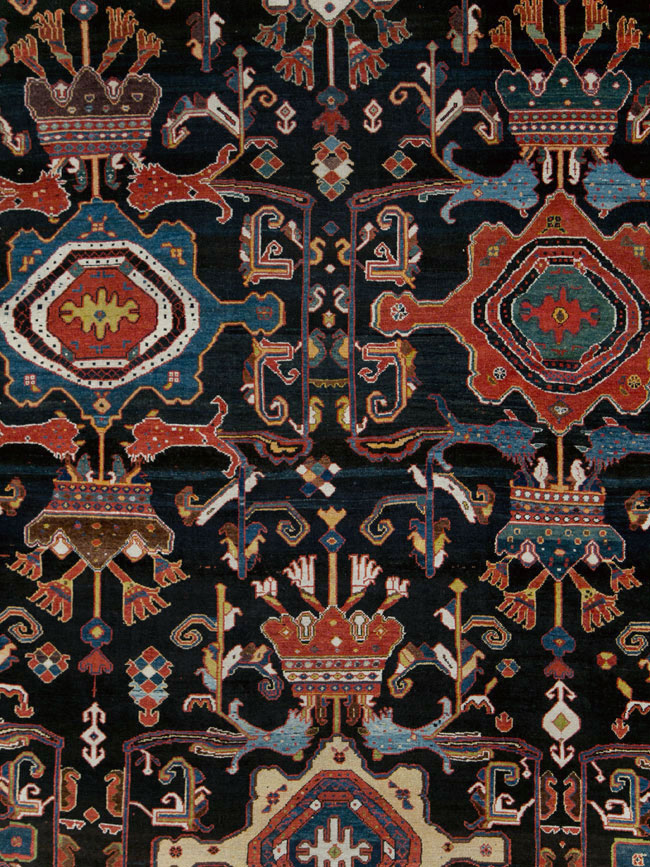 Antique Persian Bakhtiari Long Oversize Carpet, No.29101 - Galerie Shabab