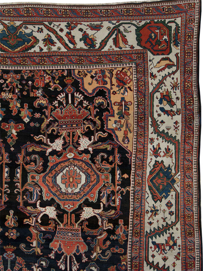 Antique Persian Bakhtiari Long Oversize Carpet, No.29101 - Galerie Shabab