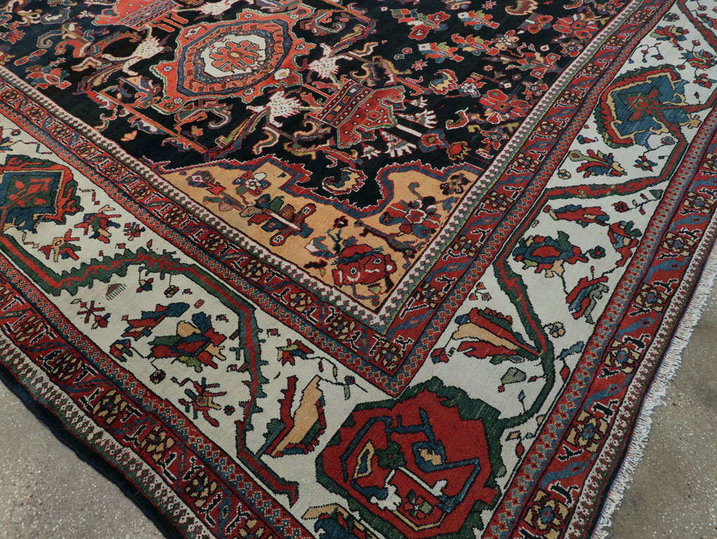 Antique Persian Bakhtiari Long Oversize Carpet, No.29101 - Galerie Shabab