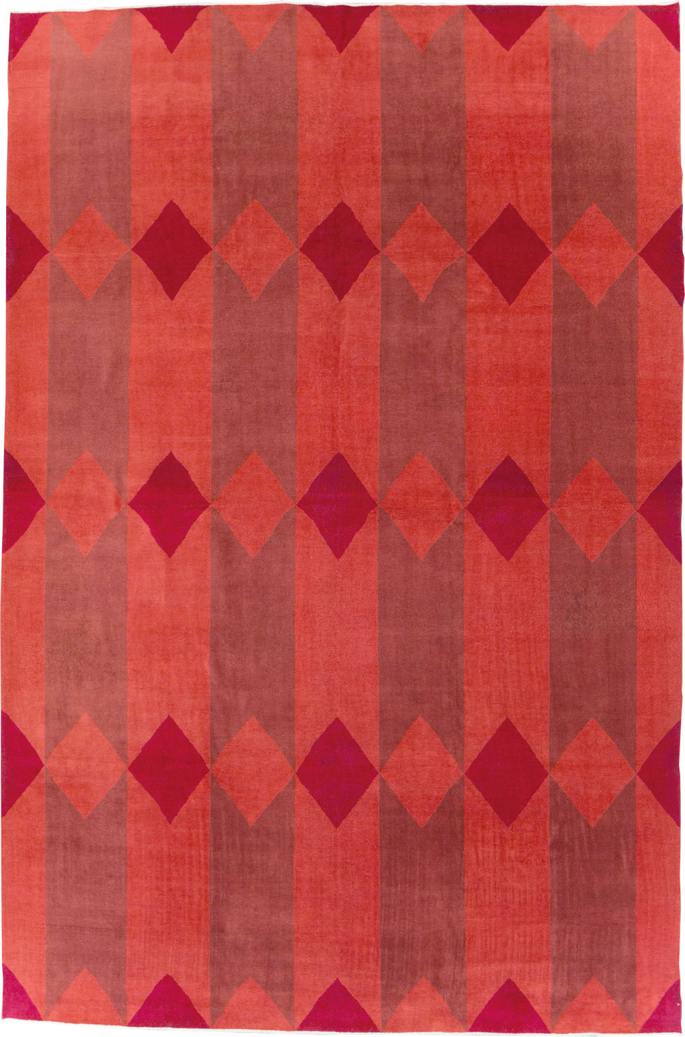 Vintage Turkish Art Deco Large Carpet, No.29103 - Galerie Shabab