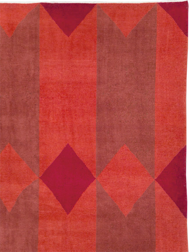 Vintage Turkish Art Deco Large Carpet, No.29103 - Galerie Shabab