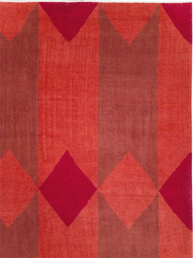 Vintage Turkish Art Deco Large Carpet, No.29103 - Galerie Shabab