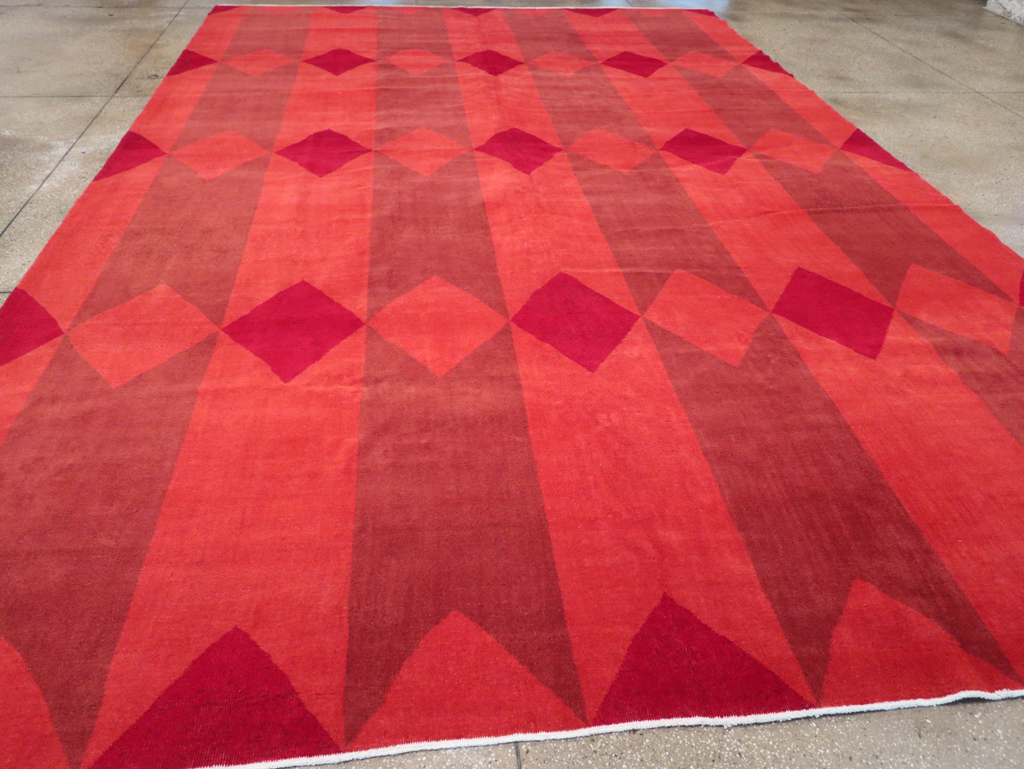 Vintage Turkish Art Deco Large Carpet, No.29103 - Galerie Shabab