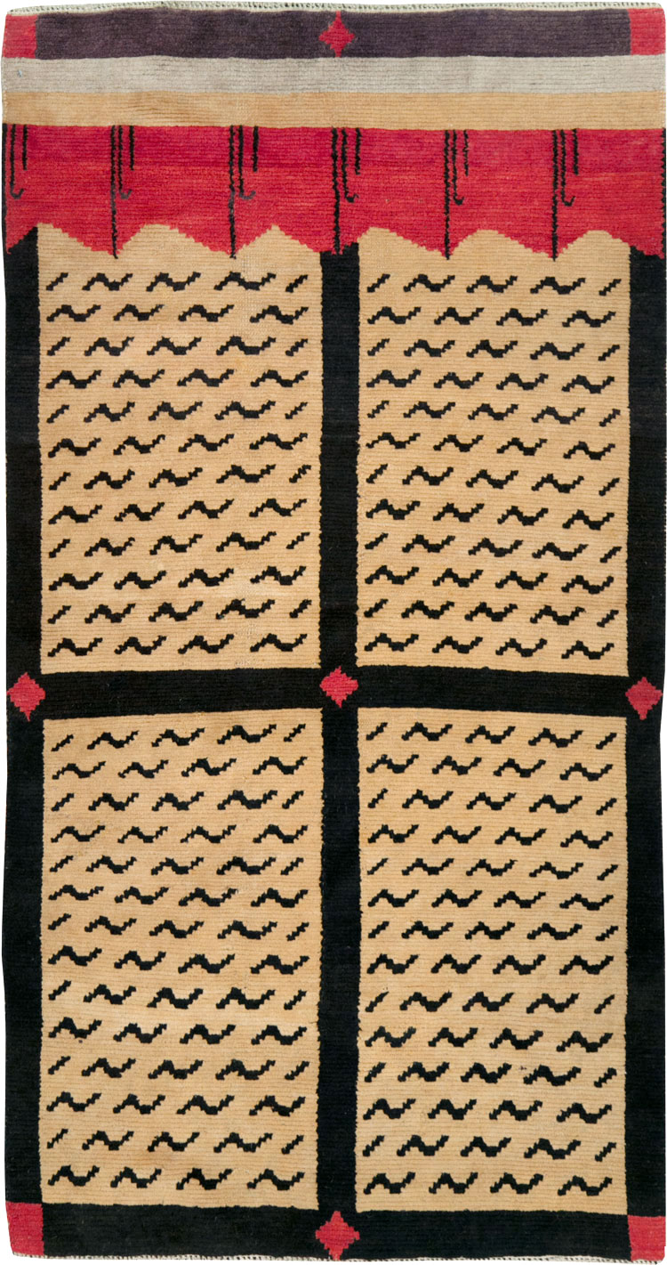 Vintage Tibetan Throw Rug, No.29106 - Galerie Shabab