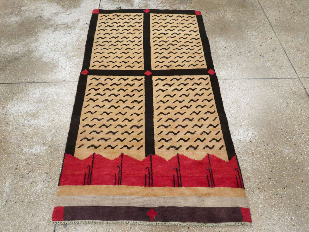 Vintage Tibetan Throw Rug, No.29106 - Galerie Shabab