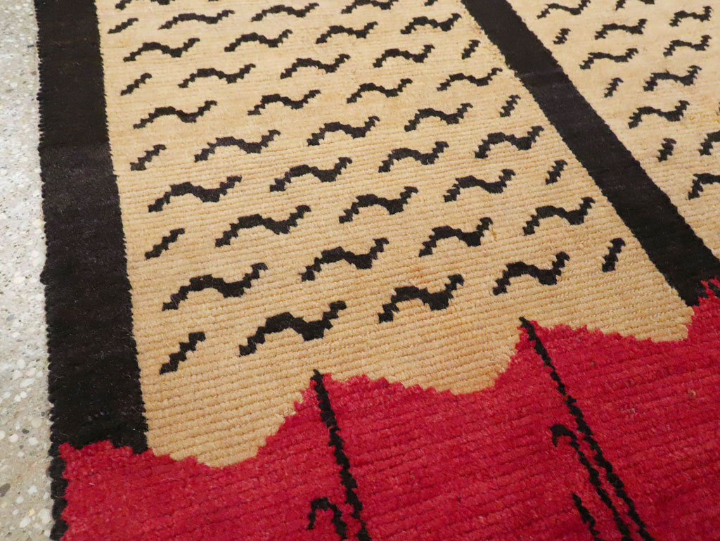 Vintage Tibetan Throw Rug, No.29106 - Galerie Shabab